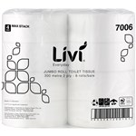 LIVI EVERYDAY 7006 JUMBO ROLL TOILET 2PLY 300M CARTON 8