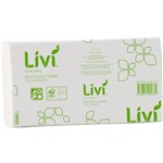 LIVI BASICS MULTIFOLD HAND TOWEL 1PLY 200 SHEET 230 X 225MM CARTON 20
