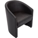 RAPIDLINE SPACE TUB CHAIR SINGLE SEATER PU BLACK