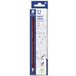 STAEDTLER NORIS COLOUR TRIANGULAR CORRECTION PENCILS RED BOX 11