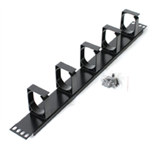 ASTROTEK 1U RACK MOUNT CABLE MANAGEMENT PLASTIC PANEL
