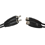 2 X RCA PLUGS TO 2 X RCA SOCKETS  5M