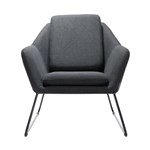 CARDINAL CHARCOAL SINGLE SEATER ARM CHAIR