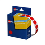 AVERY 937235 ROUND LABELS 14MM RED BOX 1049
