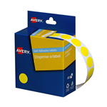 AVERY 937239 ROUND LABELS 14MM YELLOW BOX 1049