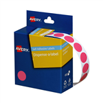 AVERY 937241 ROUND LABELS 14MM PINK BOX 1049