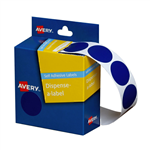 AVERY 937244 ROUND LABELS 24MM BLUE BOX 499