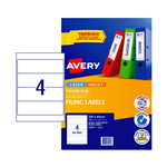 AVERY 959035 L7171 TRUEBLOCK FILING LABELS LASERINKJET 4UP WHITE PACK 24