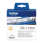 BROTHER DK11204 LABEL ROLL 17 X 54MM WHITE ROLL 399