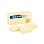 HIGHLAND SELFSTICK NOTES 40 X 50MM YELLOW PACK 11