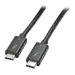 LINDY 41555 THUNDERBOLT 3 CABLE 500MM BLACK