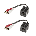 LINDY 100M CAT6 RCA AUDIO EXT
