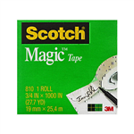 SCOTCH 810 MAGIC TAPE MULTI PACK 19MM X 25M PACK 3