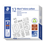 STAEDTLER 250 MARS MICRO CARBON MECHANICAL PENCIL LEAD REFILL HB 05MM TUBE 11