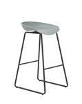 ARIES BAR STOOL GREY SEAT PAN