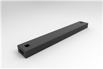 BOOST AND HALO SINGLE CABLE TRAYS SUITS 1500MM W WORKSTATION BLACK PC