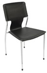 FERNANDO PU LEATHER VISITOR CHAIR  BLACK