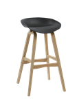 VIRGO STOOL BLACK SHELL