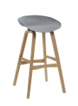 VIRGO STOOL GREY SHELL