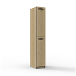 1 DOOR MELAMINE LOCKER NATURAL OAK