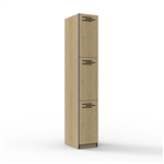 2 DOOR MELAMINE LOCKER NATURAL OAK