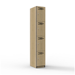 3 DOOR MELAMINE LOCKER NATURAL OAK