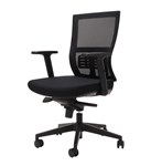 CASCADE MEDIUM BACK MESH OFFICE CHAIR  BLACK