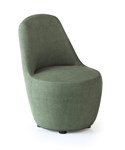 MYK SINGLE LOUNGE CHAIR  COMFORTABLE OLIVE FABRIC