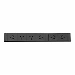 6OUTLET POWER MODULE  BLACK  QUAD ROTATED  DUAL STANDARD