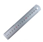 LOCALWORKS ALUMINIUM ALLOY RULER  15CM WITH CM  INCH MEASUREMENTS